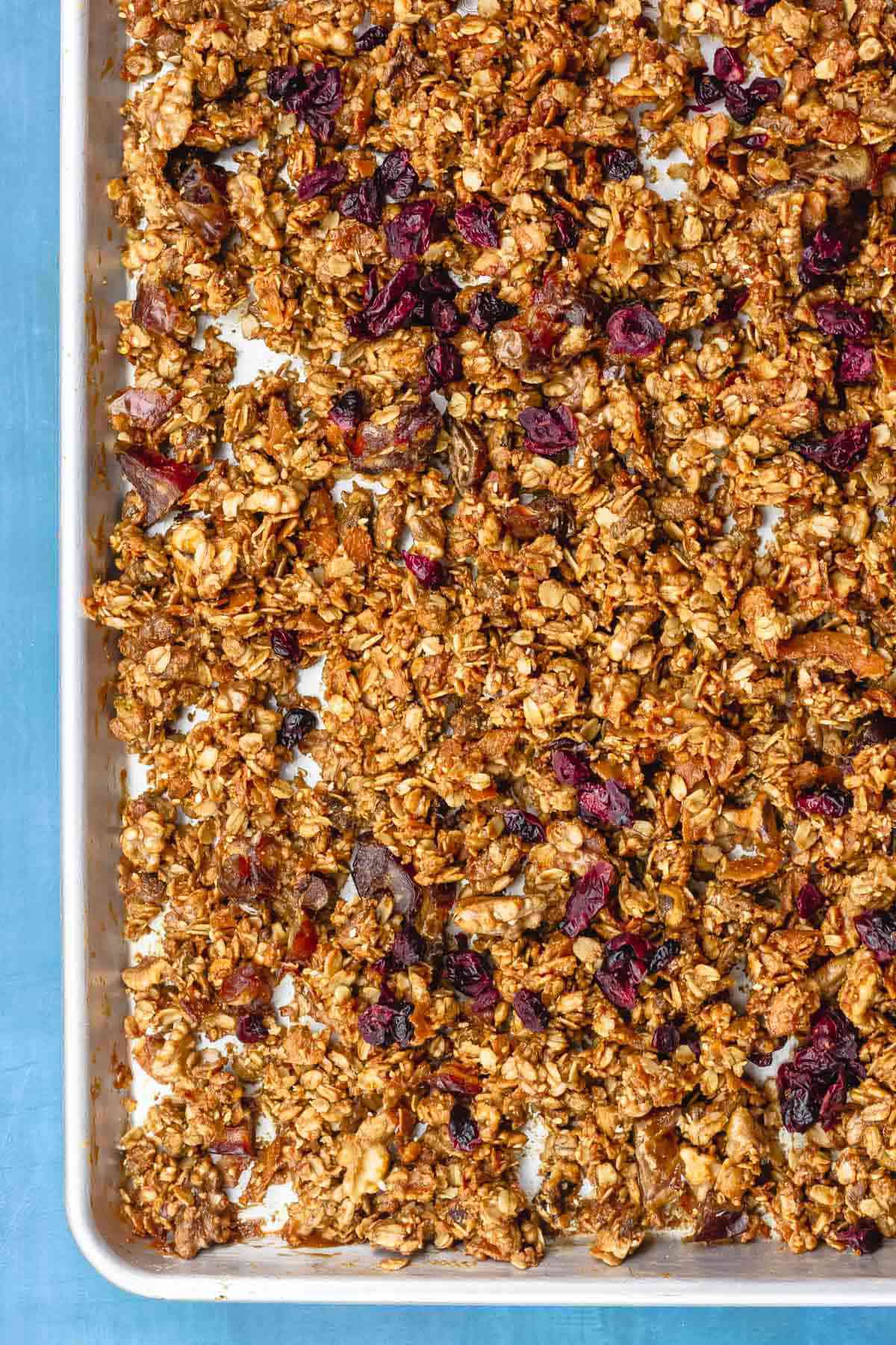 Huisgemaakte olijfolie granola