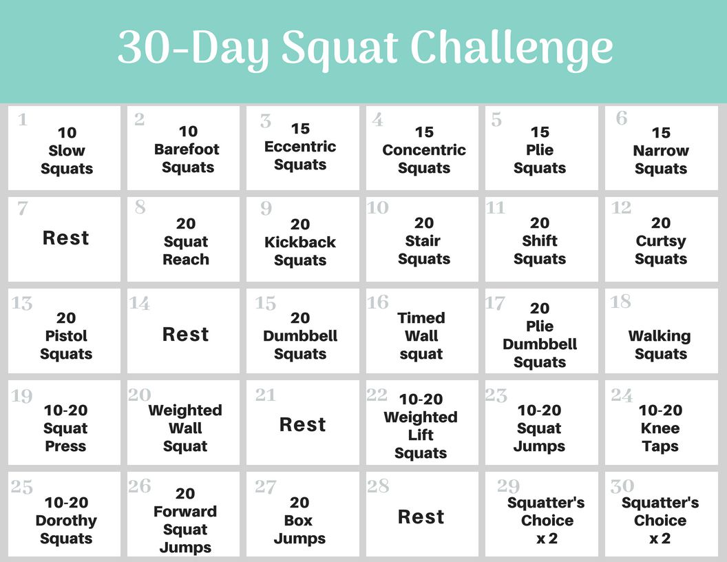 30-daagse Squat Challenge