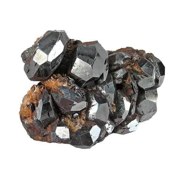 Zwarte hematietkristal edelsteen