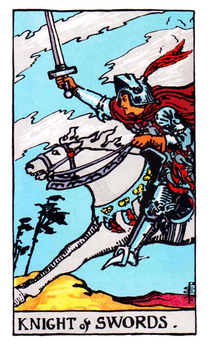 ridder of zwaarden tarotkaart
