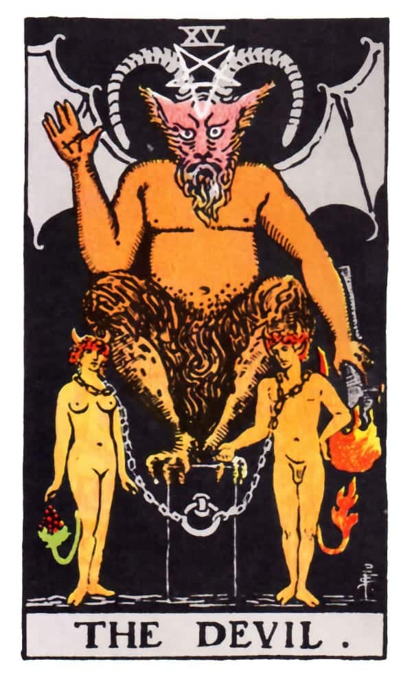 de duivel tweeling vlam tarotkaarten