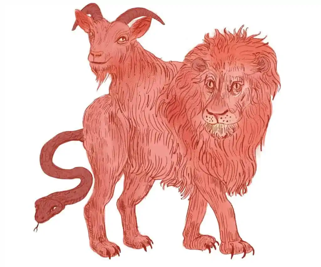 chimera slang geit leeuw mythische wezens