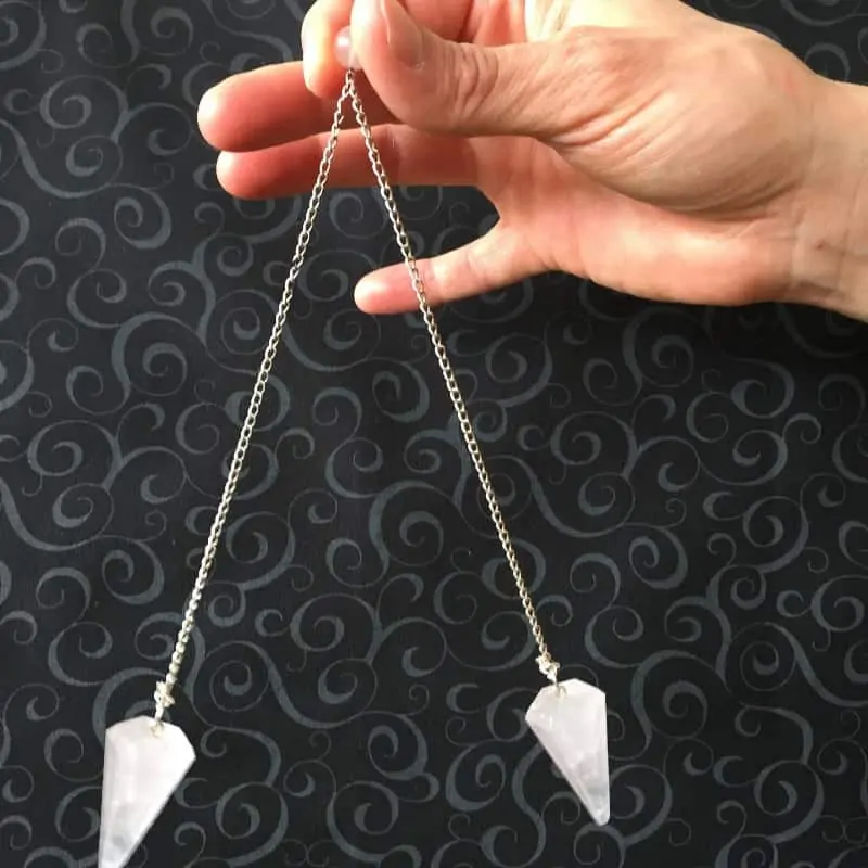 kristallen slinger in gebruik