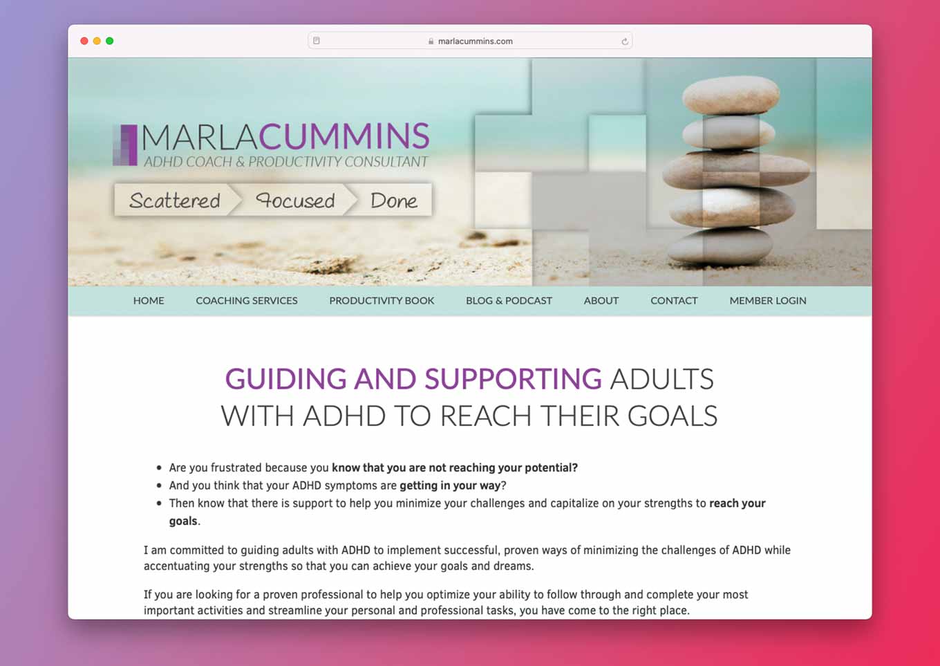 Marla Cummins ADHD Blog - Begeleiden en ondersteunen van volwassenen met ADHD om hun doelen te bereiken