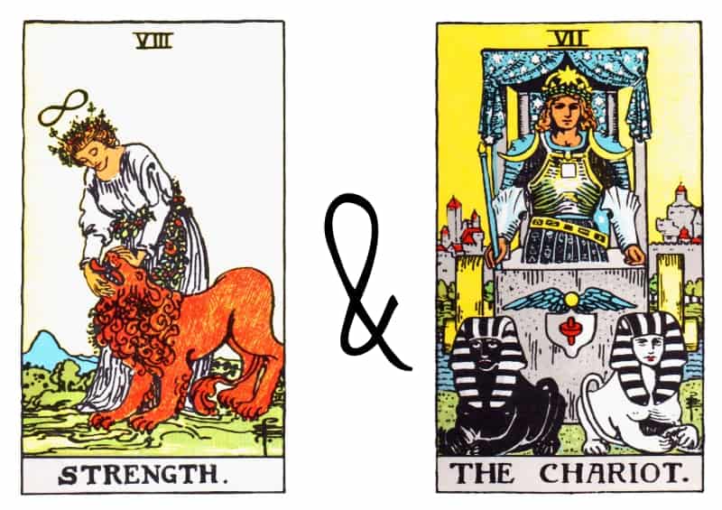 versterk de wagenkaart combinatie tarot