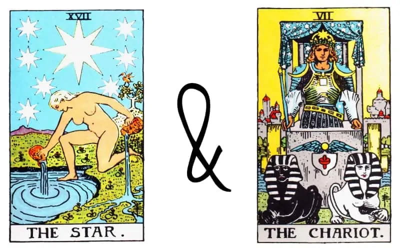 de ster en wagenkaart combinatie tarot