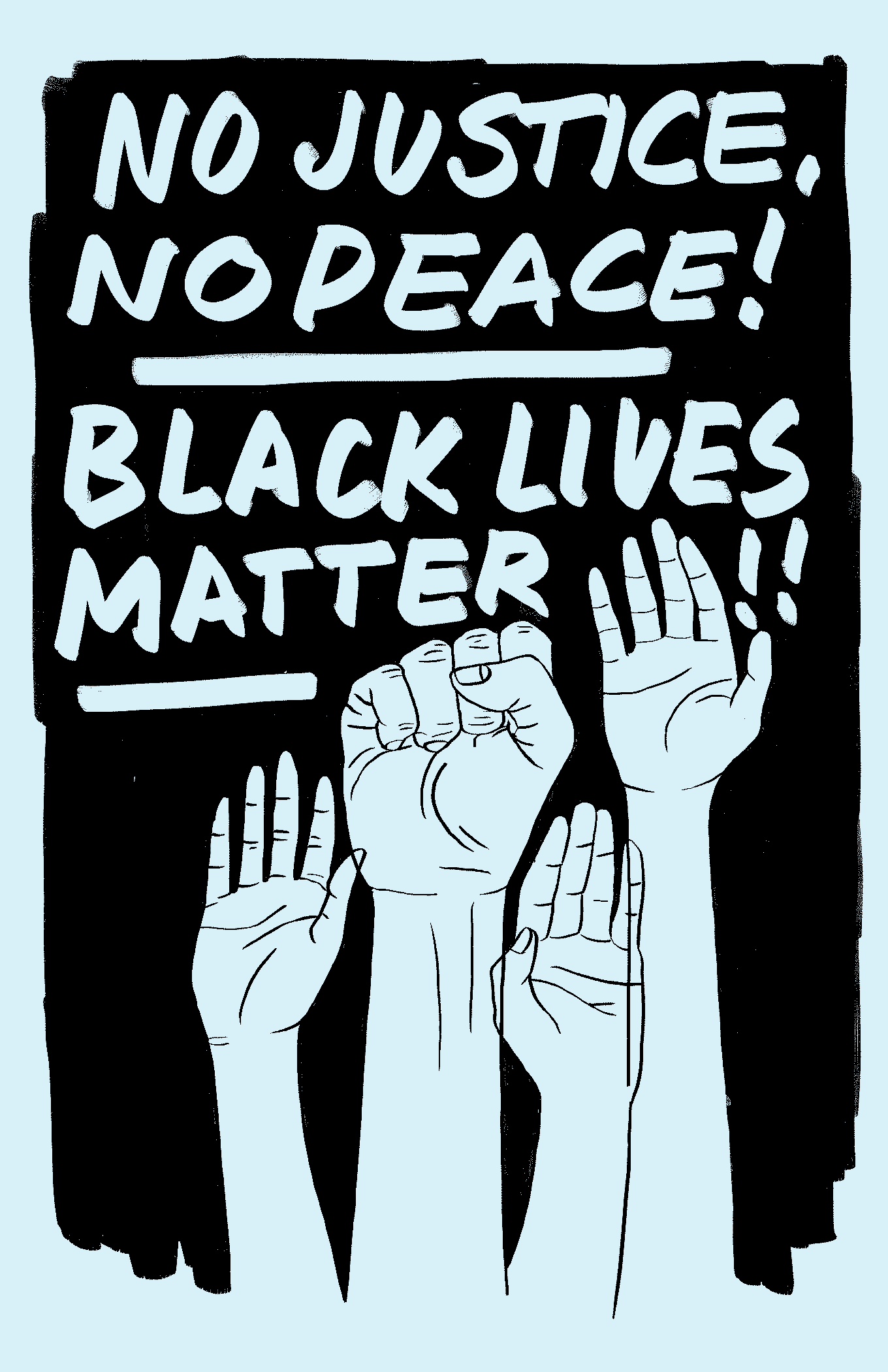 Geen gerechtigheid, geen vrede! Zwarte levens doen er toe