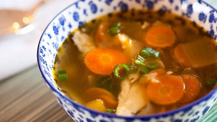 a bowl of broth