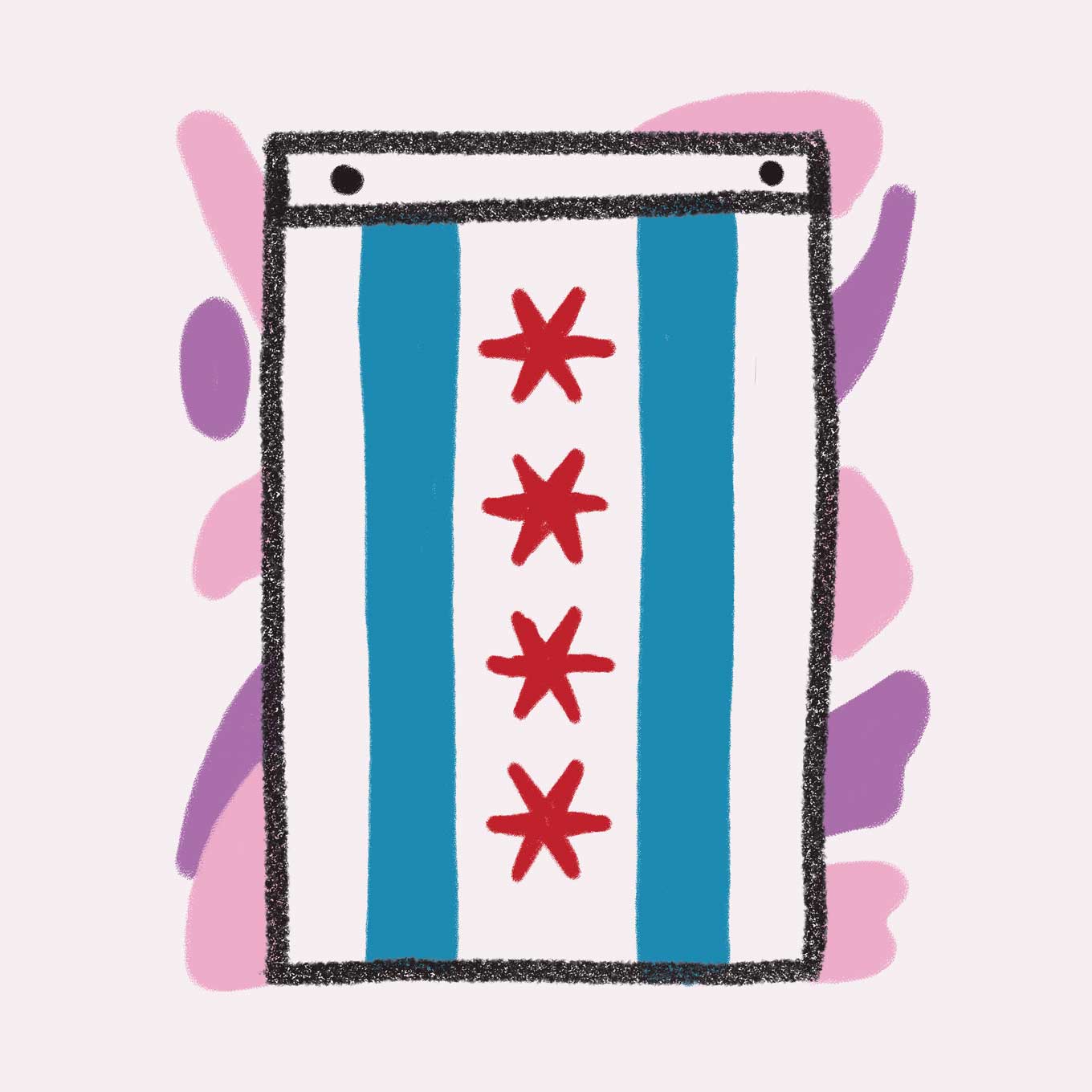 Slok van Hope Flag in Chicago
