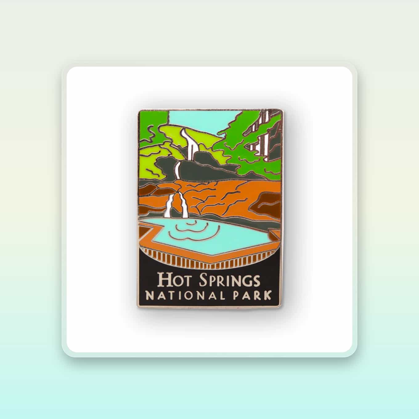 Emaille pin voor Hot Springs National Park
