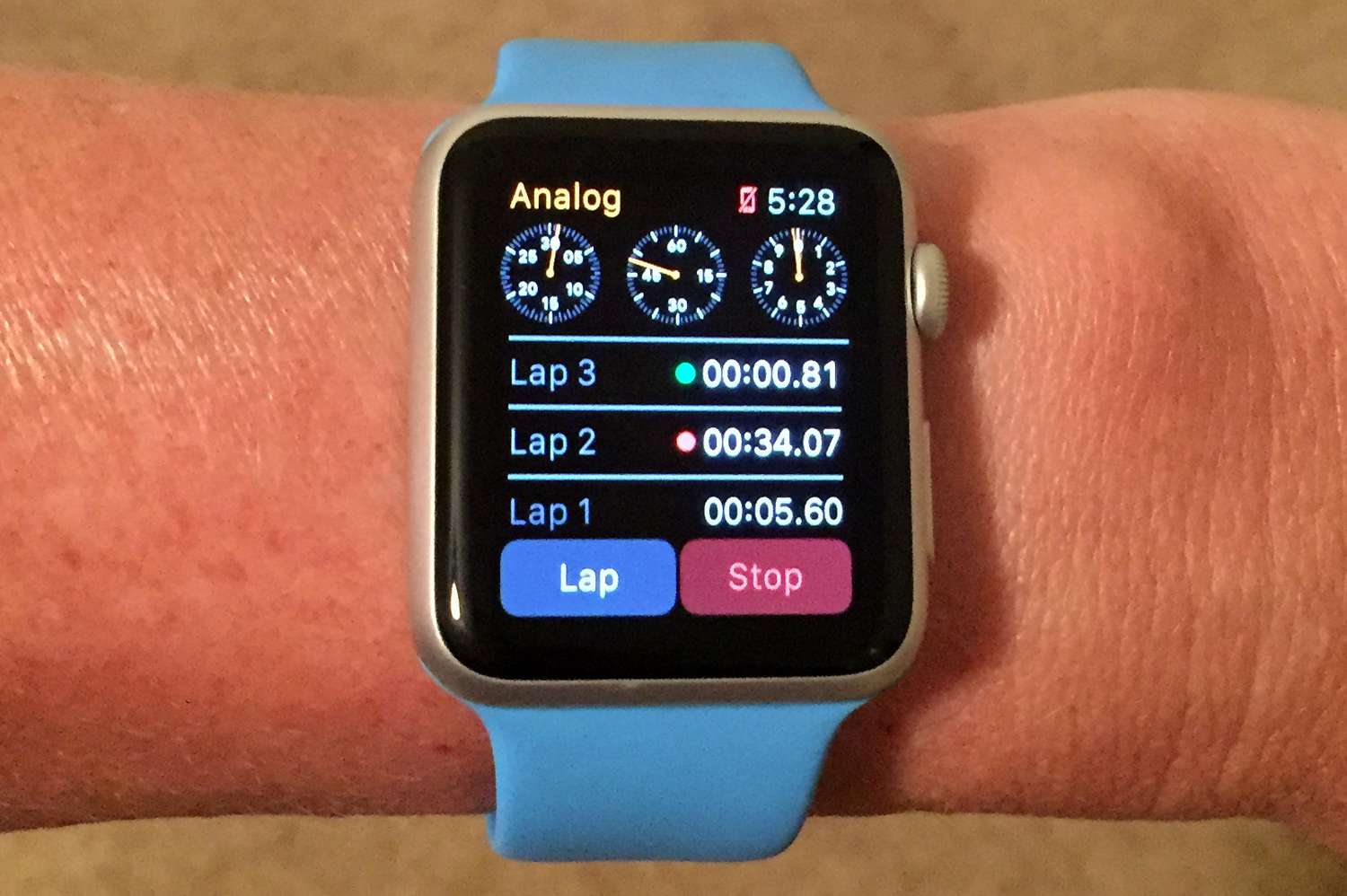 Apple Watch Stopwatch en Ronden