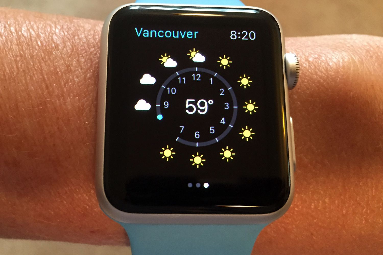 Apple Watch Weer-app