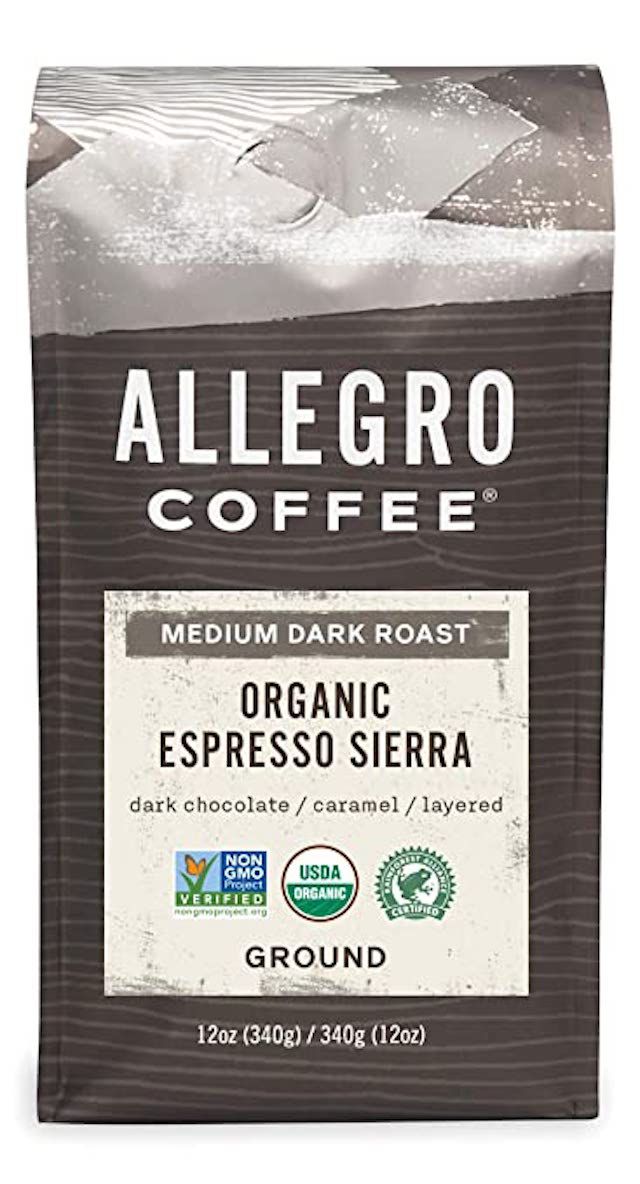 Allegro Koffie Biologische Espresso Sierra Gemalen Koffie
