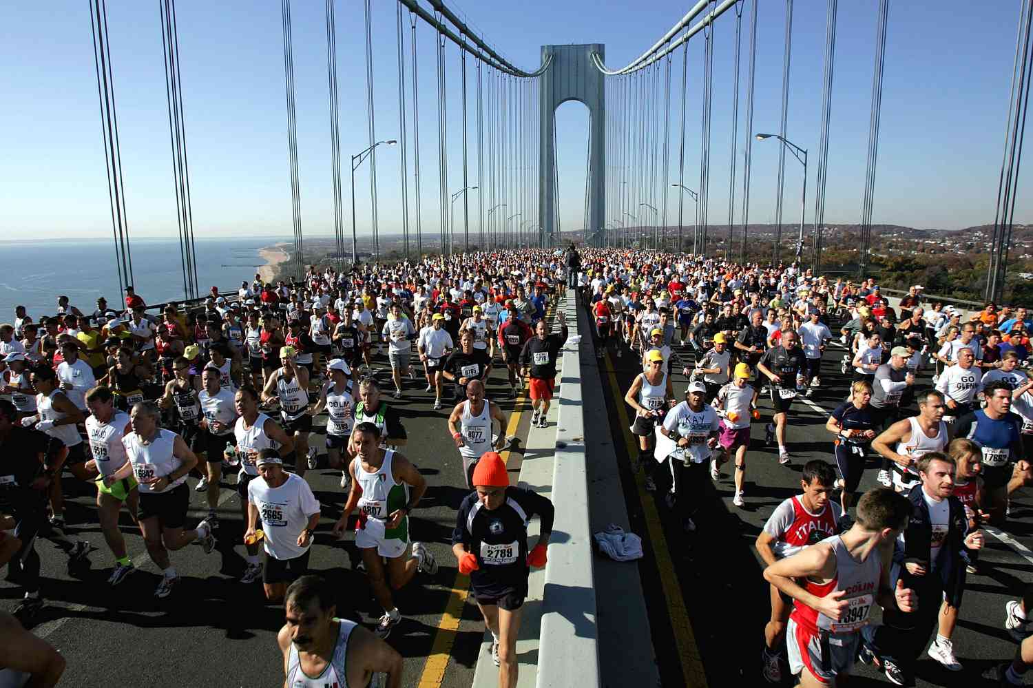 Hardlopers in de NYC Marathon