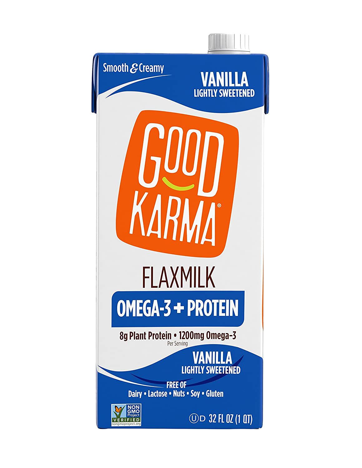 Goede Karma Vanille Licht gezoete plantaardige vlasmelk