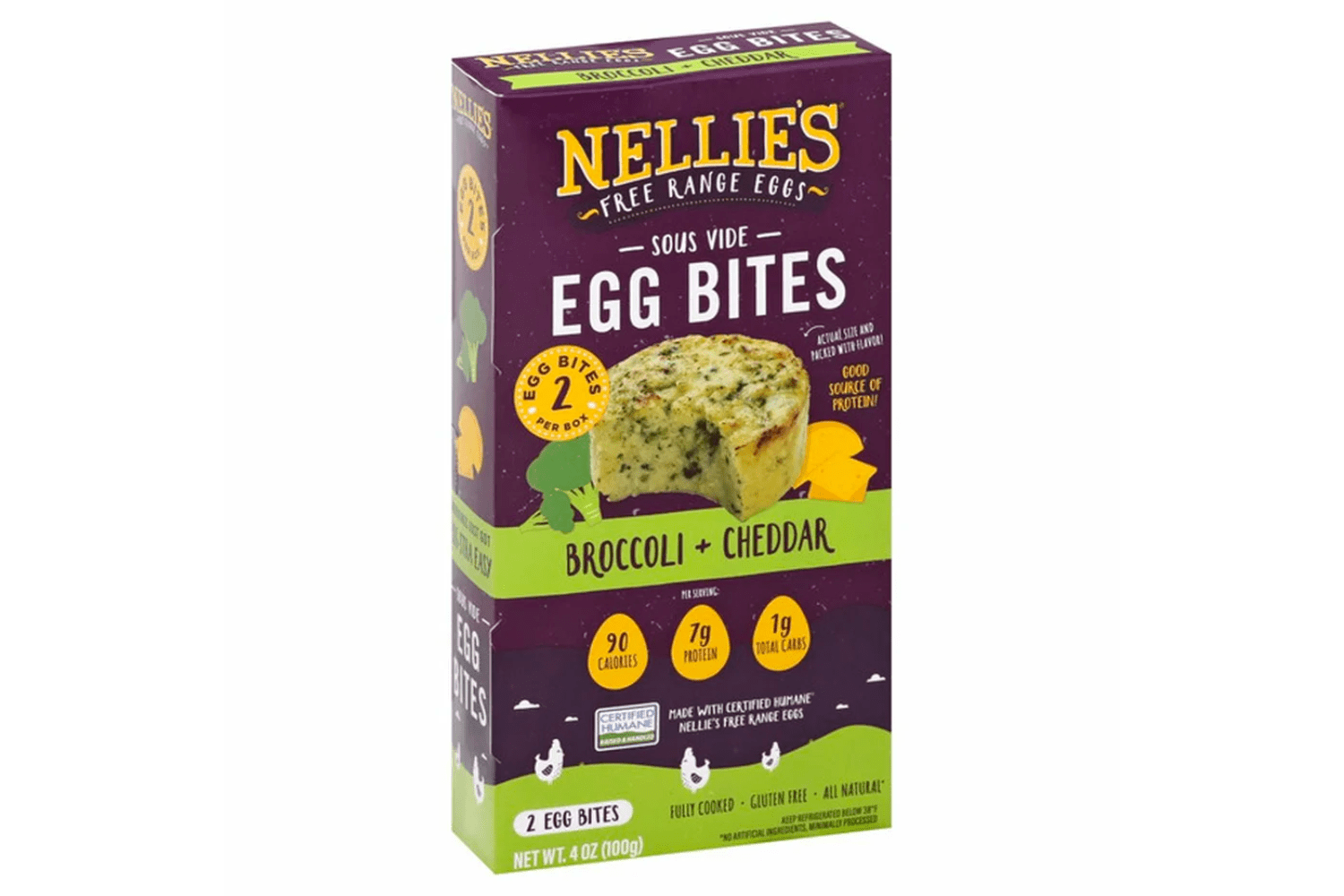 Nellie's Sous Vide Egg Bites Broccoli Cheddar