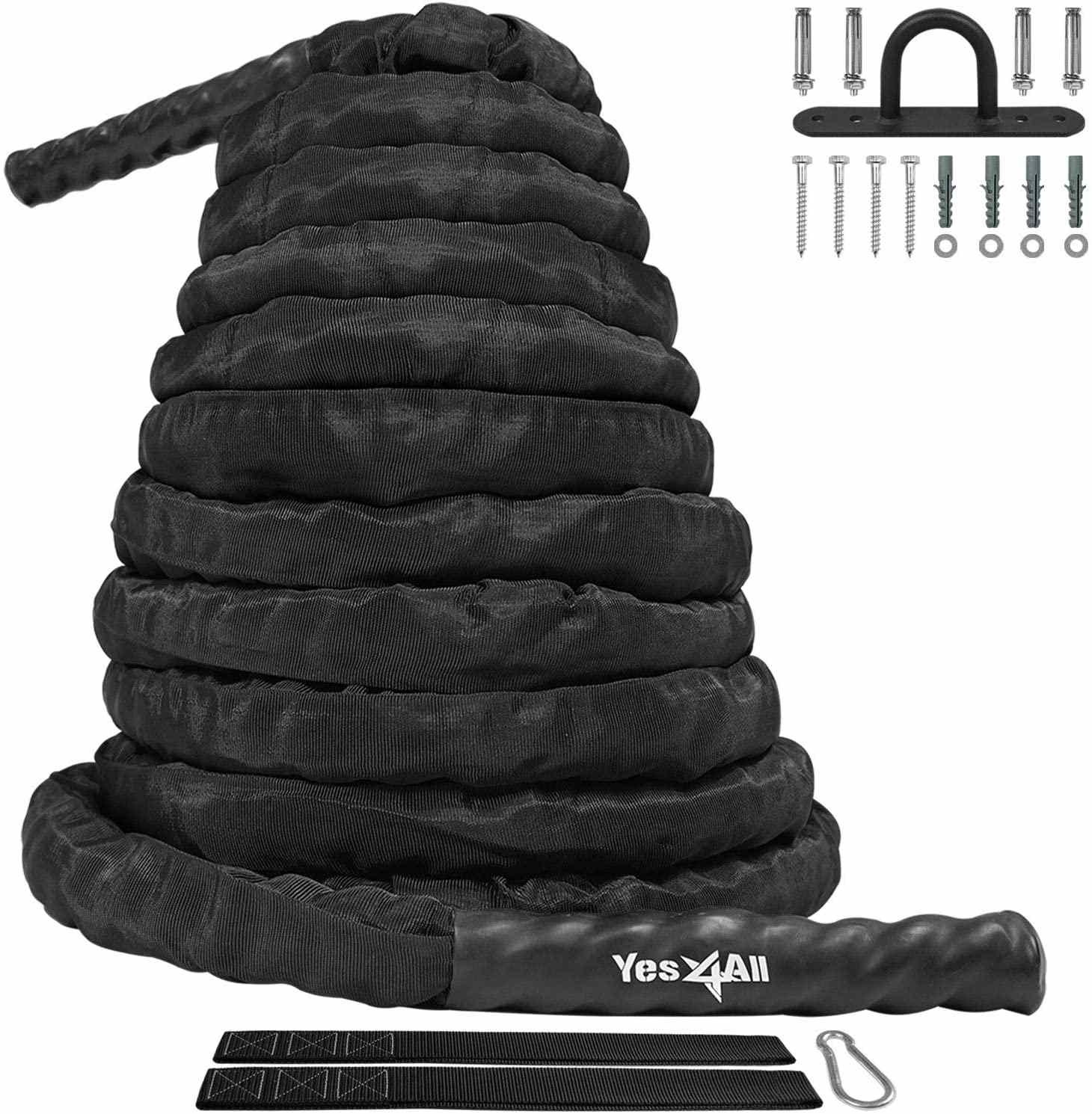 Yes4All Battle Exercise Training Rope met beschermhoes
