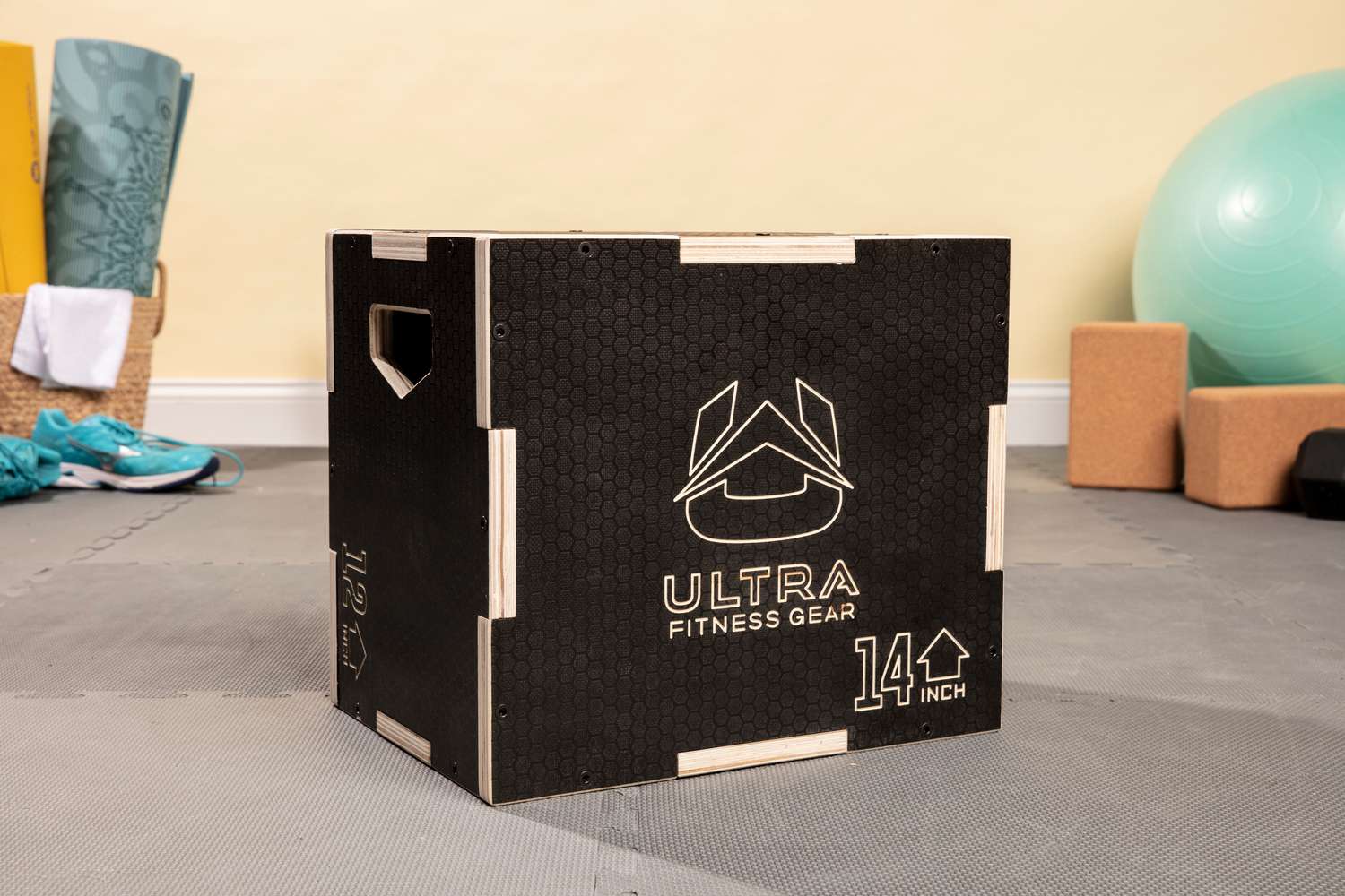 Ultra Fitness Gear Anti-Slip Hout 3-in-1 Plyo Box