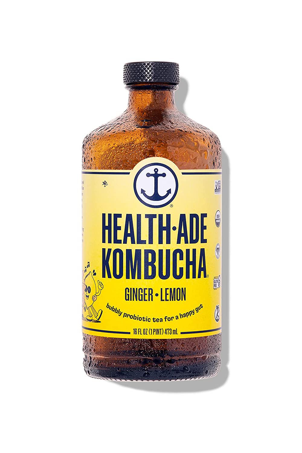Health-Ade Kombucha Thee, Gember Citroen