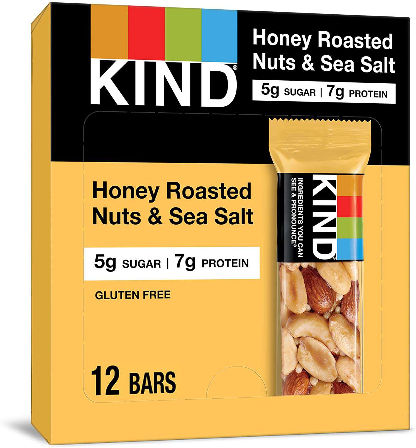 KIND Honing Geroosterde Noten &Sea Salt Bar