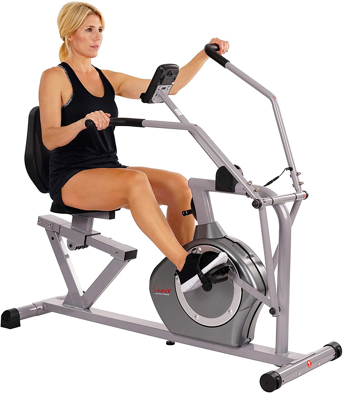Sunny Gezondheid & Fitness Magnetische Ligfiets Hometrainer