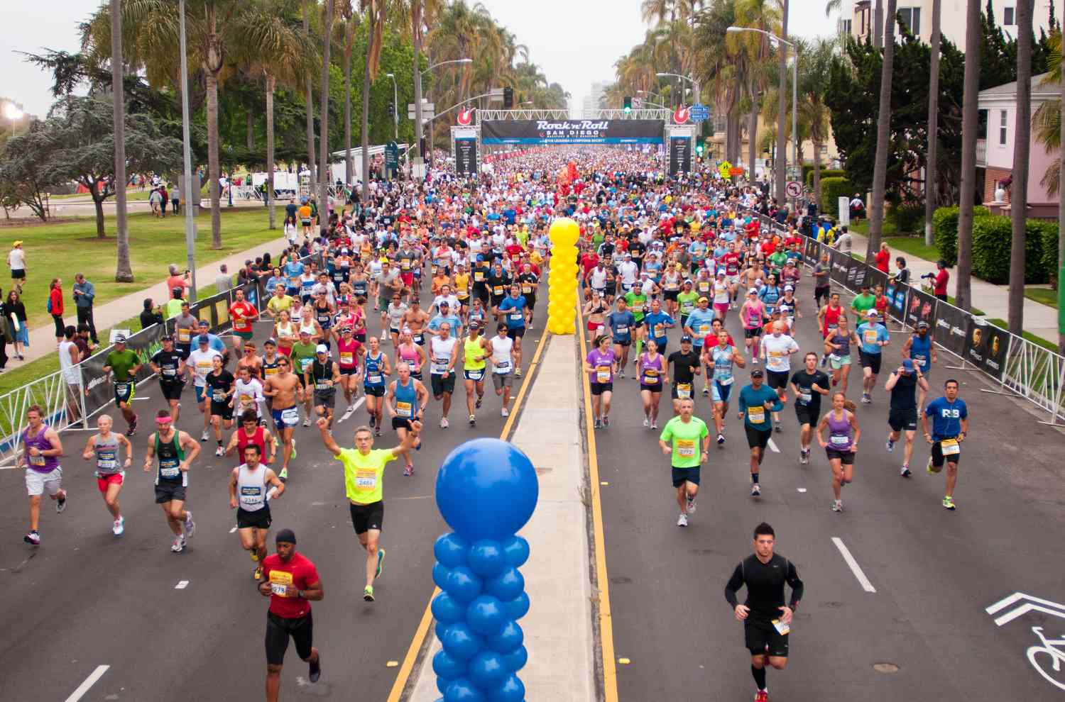 start van de marathon van San Diego