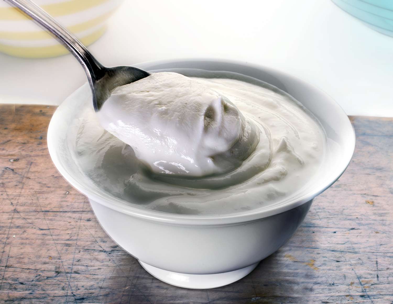 Griekse yoghurt in een kom