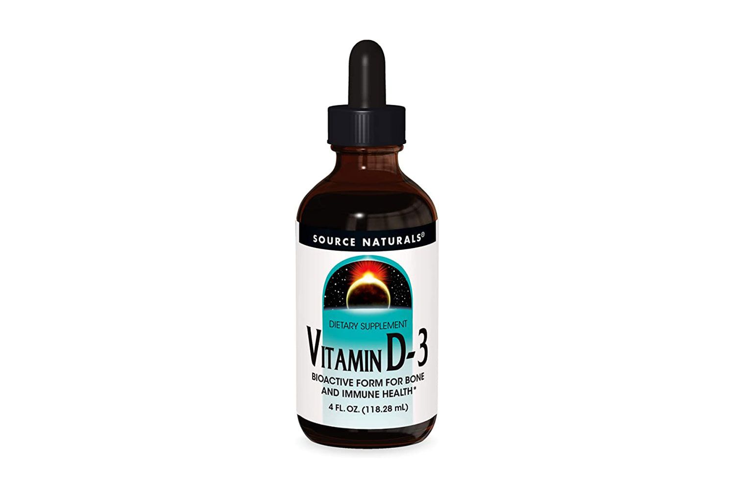 Bron Naturals Vitamine D-3 Liquid Drops 2000 iu Ondersteunt Bot & Immuun Gezondheid - 4 Fluid oz