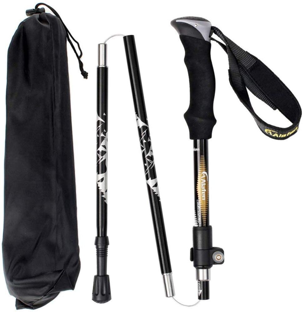 Een Alafen Aluminium Opvouwbare Trekking Pole