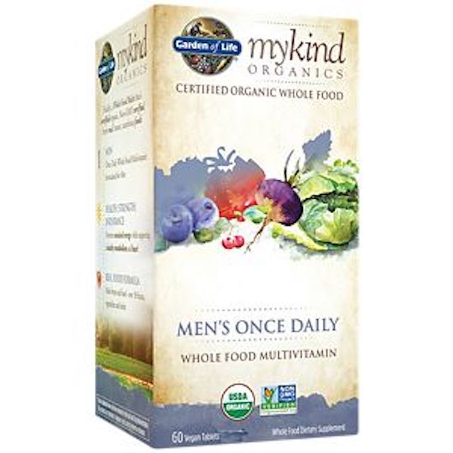 Garden of Life, MyKind Organics, Eenmaal daags voor mannen, 60 veganistische tabletten