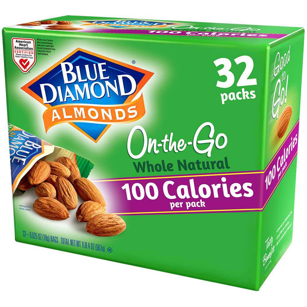 Blue Diamond Amandelen 100 Calorie On The Go Rauwe Amandelzakjes