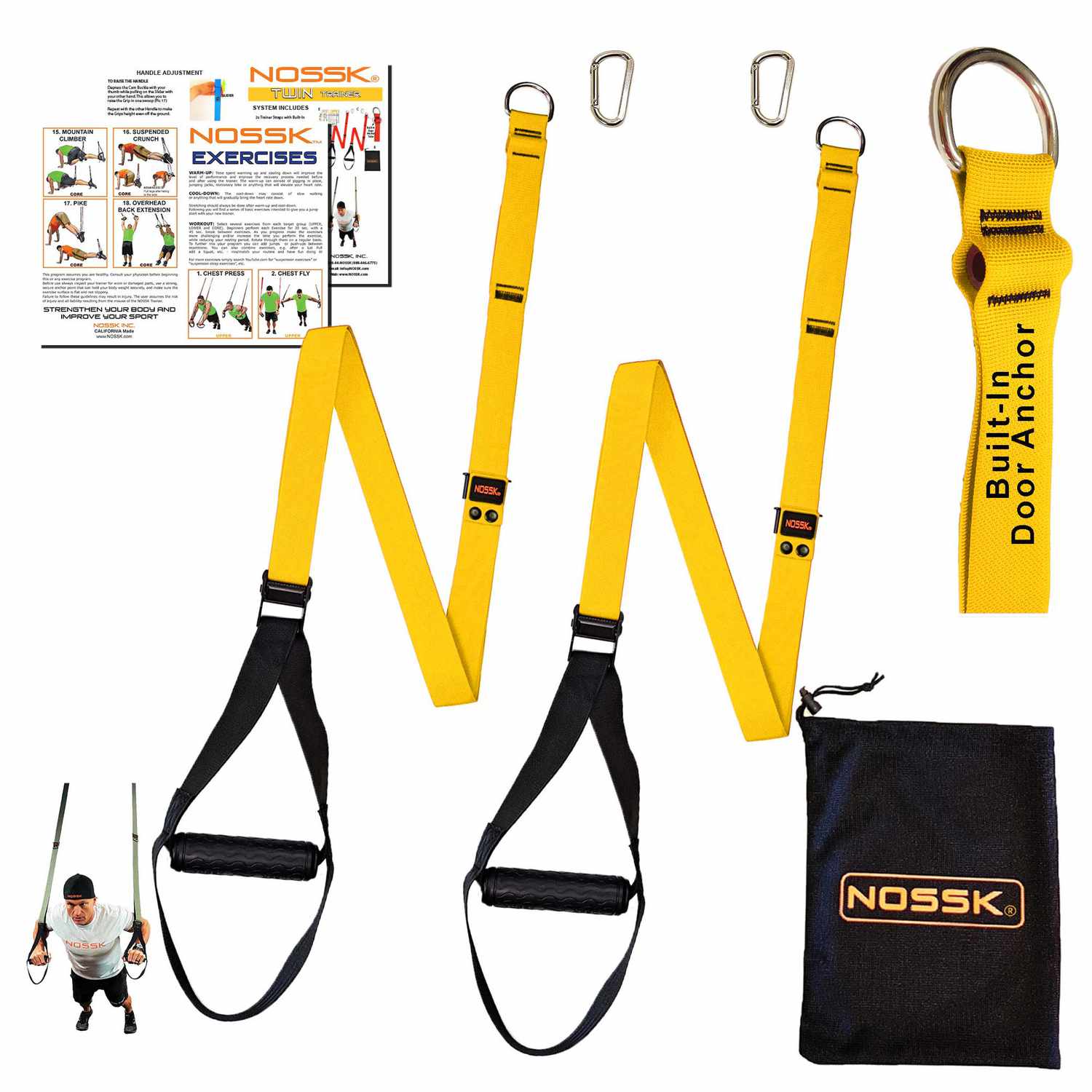 NOSSK TWIN PRO Ophanging Bodyweight Trainer
