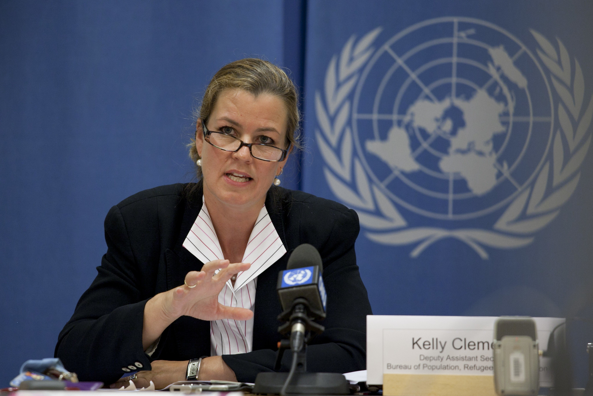 Plaatsvervangend Hoge Commissaris Kelly T. Clements, bij de Verenigde Naties