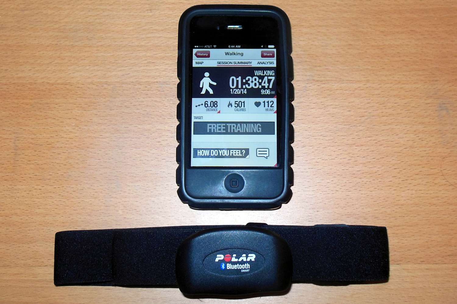 Polar H7 Bluetooth borstband en Polar app