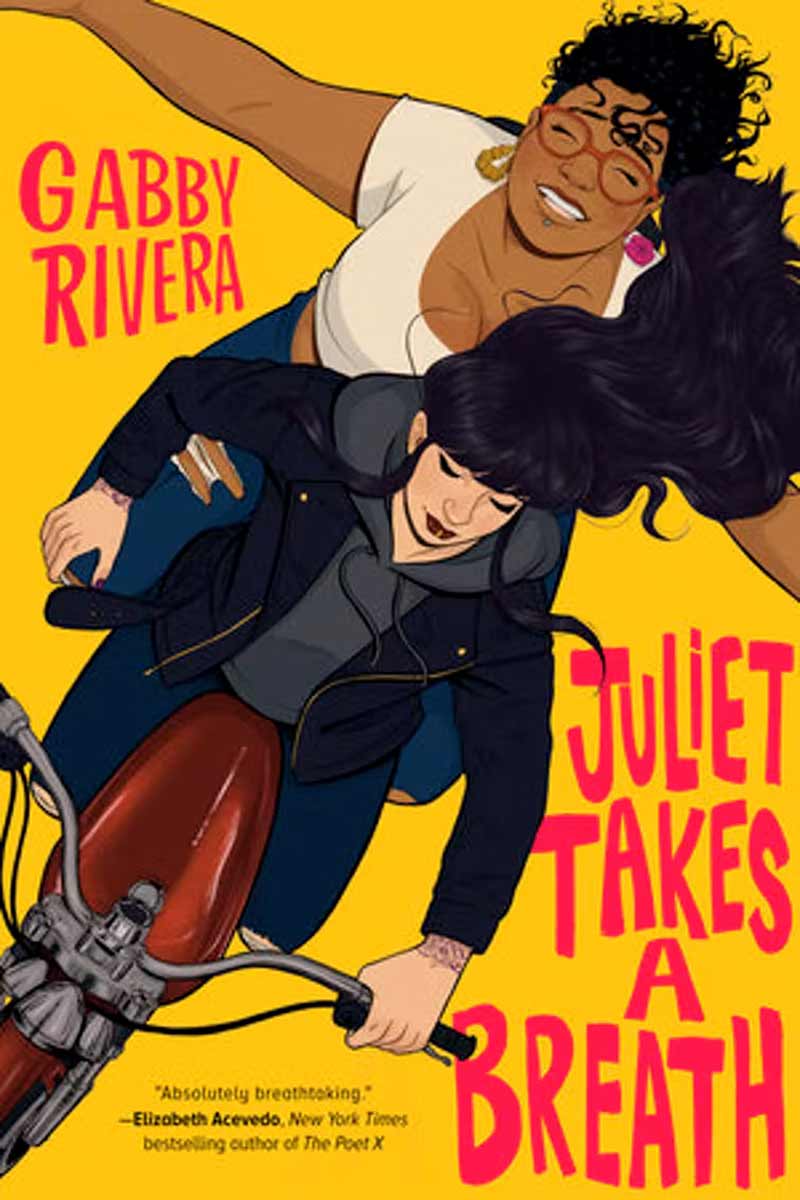 De cover van "Juliet haalt adem" met twee meisjes op de fiets