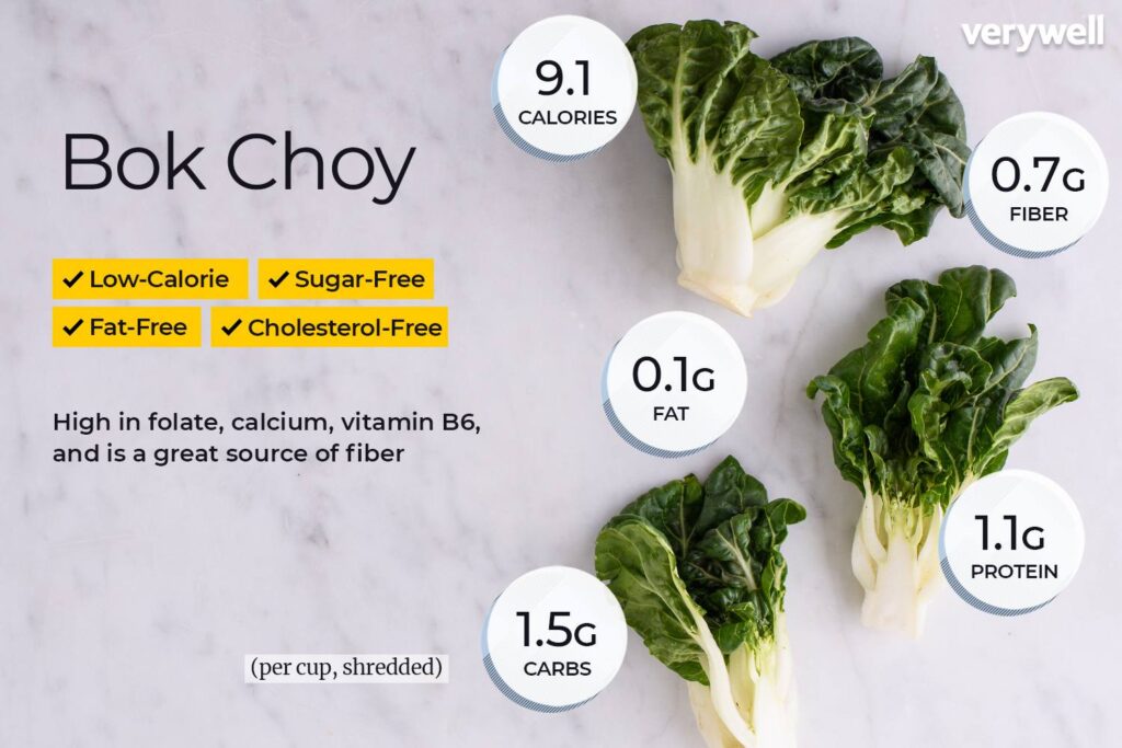 Bok Choy Nutrition Feiten en voordelen voor de gezondheid