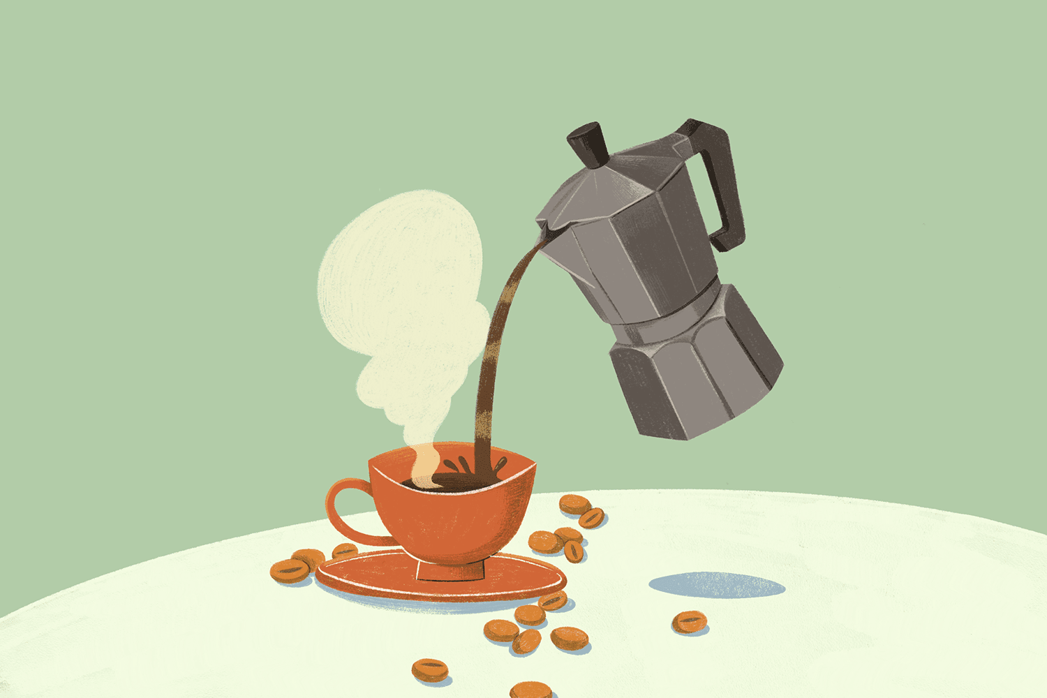 Koffie schenken