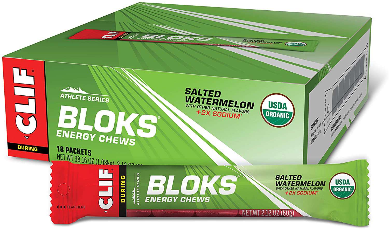 Clif Bar CLIF BLOKS Gezouten Watermeloen Energie Kauwen