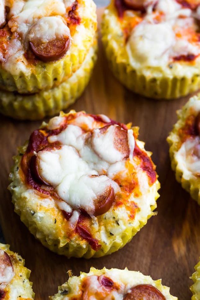 Low-Carb Bloemkool Pizza Muffins