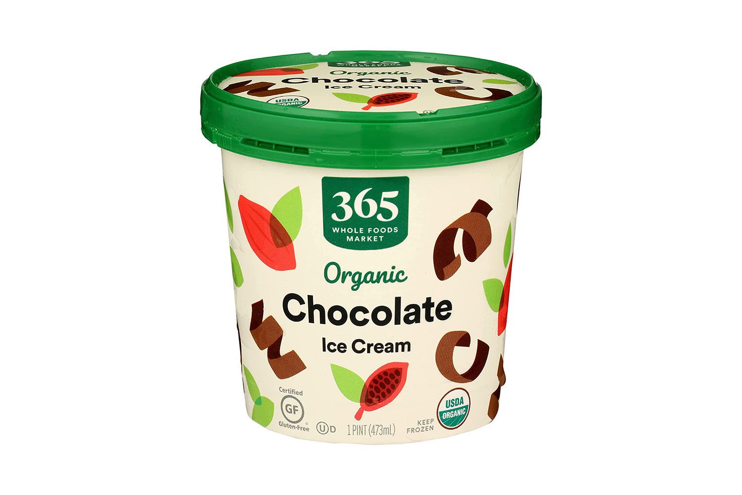 365 door Whole Foods Market Organic Ice Cream, Chocolade