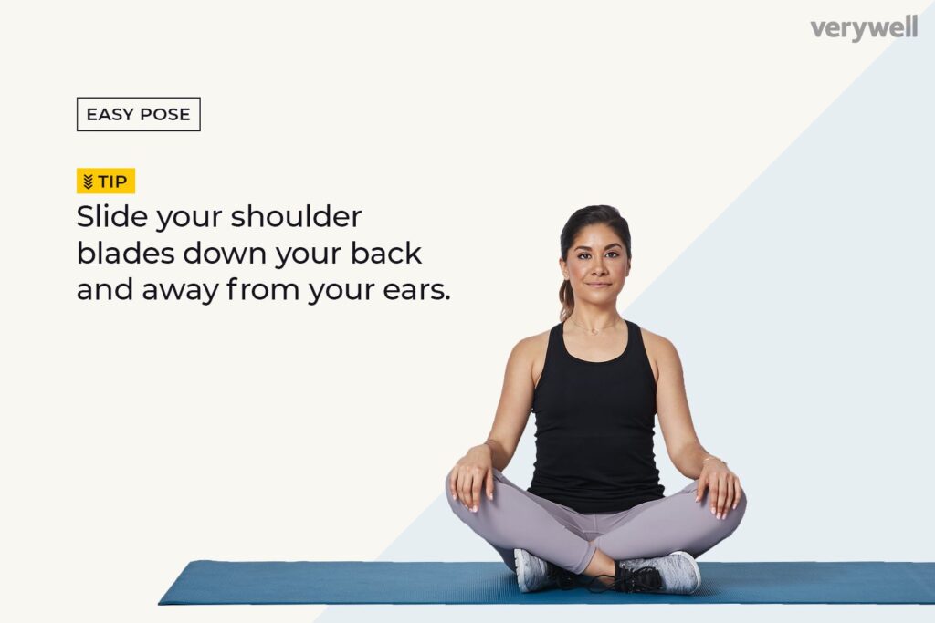 Hoe easy pose (Sukhasana) te doen in Yoga