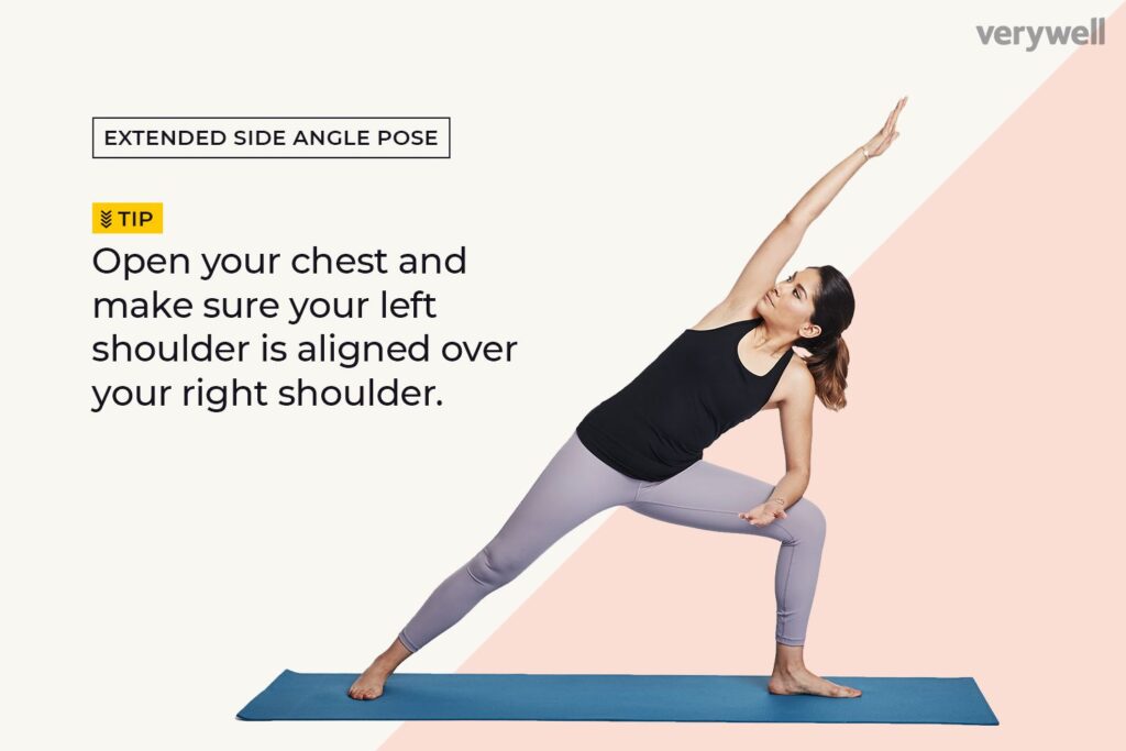 Hoe extended side angle (Utthita Parsvakonasana) te doen in Yoga