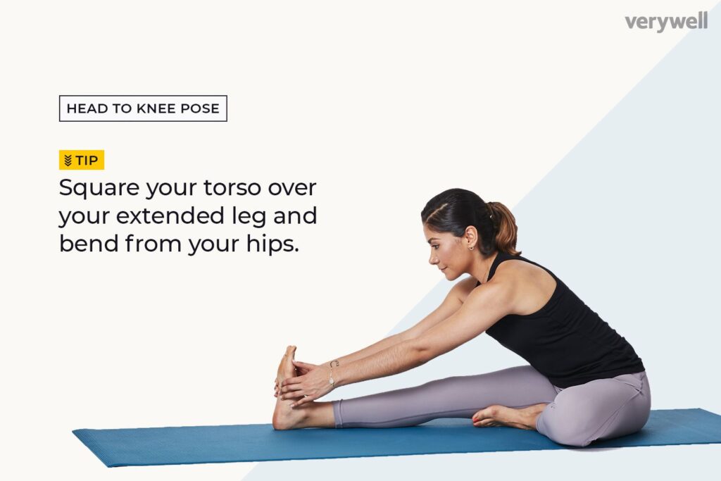Hoe te doen head-to-knee pose (Janu Sirsasana) in Yoga